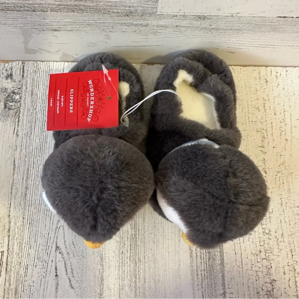 Wondershop Toddler Penguin Slippers Size S (5/6) NEW